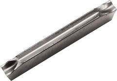 Kyocera - 2520GDM PF Grade PR1535, 2.5mm Cutting Width Carbide Grooving Insert - Neutral, 0.03mm Corner Radius, Megacoat Nano Finish - USA Tool & Supply