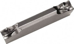 Kyocera - 3020GDM PM Grade PR1215, 3mm Cutting Width Carbide Grooving Insert - Neutral, 0.25mm Corner Radius, Megacoat Finish - USA Tool & Supply