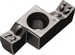 Kyocera - 250GE EM Grade PR1225, 2.5mm Cutting Width Carbide Grooving Insert - 4.5mm Max Depth of Cut, Right Hand, 0.2mm Corner Radius, Megacoat Finish - USA Tool & Supply