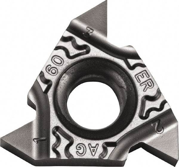 Kyocera - 16ER External Right Hand 48-16 Partial Profile 60° Laydown Threading Insert - Grade PR1115, TiAlN Coated Carbide, 9.53mm Inscribed Circle - USA Tool & Supply
