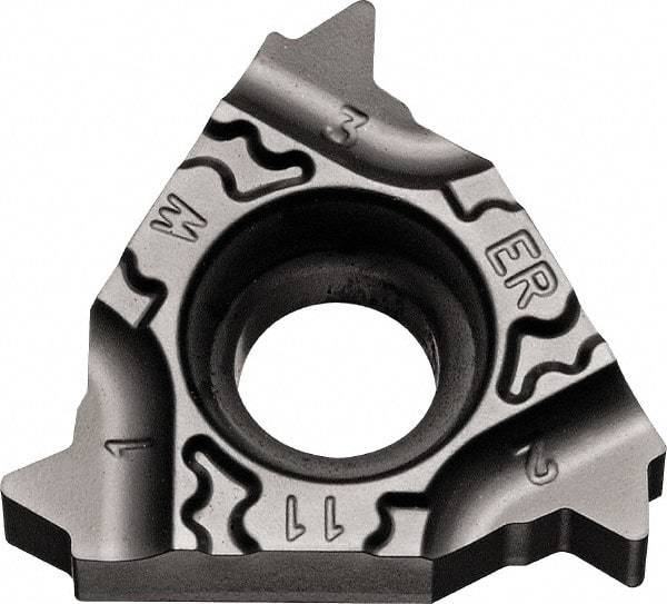 Kyocera - 16ER External Right Hand 19 Whitworth Laydown Threading Insert - Grade PR1115, TiAlN Coated Carbide, 9.53mm Inscribed Circle - USA Tool & Supply