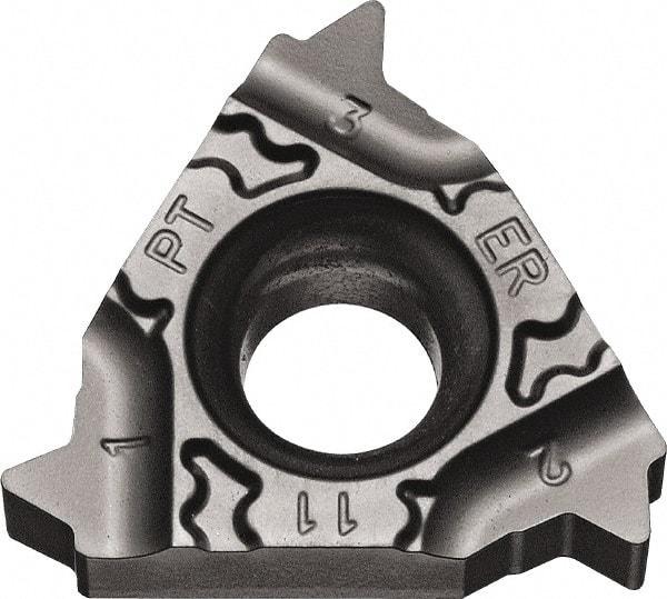 Kyocera - 16ER External Right Hand 28 BSPT Laydown Threading Insert - Grade PR1115, TiAlN Coated Carbide, 9.53mm Inscribed Circle - USA Tool & Supply