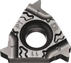Kyocera - 16ER External Right Hand 28 BSPT Laydown Threading Insert - Grade PR1115, TiAlN Coated Carbide, 9.53mm Inscribed Circle - USA Tool & Supply