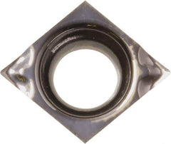 Kyocera - CCGT110905 CF Grade PR1225 Carbide Turning Insert - Megacoat Finish, 80° Diamond, 3.5052mm Inscr Circle, 1.397mm Thick, 0.2032mm Corner Radius - USA Tool & Supply