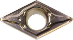 Kyocera - DCGT32.51 GF Grade PR1225 Carbide Turning Insert - Megacoat Finish, 55° Diamond, 3/8" Inscr Circle, 5/32" Thick, 1/64" Corner Radius - USA Tool & Supply