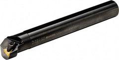 Kyocera - 32mm Min Bore Diam, 200mm OAL, 25mm Shank Diam, A-DTFN Indexable Boring Bar - 42mm Max Bore Depth, TN..G 1204.., TNGA 1204.., TNGG 1204.., TNMA 1204.., TNMG 1204.., TNMM 1204.. Insert, Screw Clamping Holding Method - USA Tool & Supply