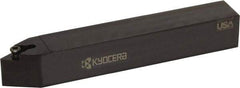 Kyocera - SDNC, Neutral Cut, 63° Lead Angle, 3/4" Shank Height x 3/4" Shank Width, Neutral Rake Indexable Turning Toolholder - 5" OAL, DC.. Insert Compatibility, Series SDNC - USA Tool & Supply