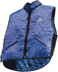Techniche - Size M, Blue Cooling Vest - Zipper Front, Nylon, HyperKewl - USA Tool & Supply