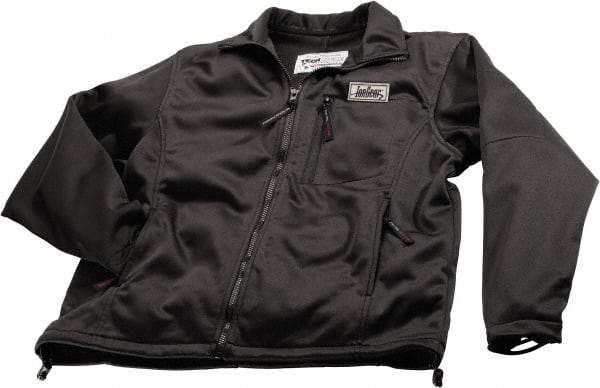 Techniche - Size S Heated & Water Resistant Jacket - Black, Nylon & Polyester, Zipper Closure - USA Tool & Supply