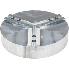 Abbott Workholding Products - 15" Max Chuck Capacity, 1.5mm x 60° Serrated Interface, Round Soft Lathe Chuck Jaw - 3 Jaw, Aluminum, 1.6929" Btw Mount Hole Ctrs, 15" Wide, 3" High, 20mm Fastener - USA Tool & Supply