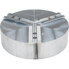 Abbott Workholding Products - 15" Max Chuck Capacity, 1.5mm x 60° Serrated Interface, Round Soft Lathe Chuck Jaw - 3 Jaw, Aluminum, 1.6929" Btw Mount Hole Ctrs, 15" Wide, 4" High, 20mm Fastener - USA Tool & Supply