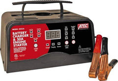 ATEC - 6/12 Volt Automatic Charger - 10 Amps/2 Amps, 50 Starter Amps - USA Tool & Supply