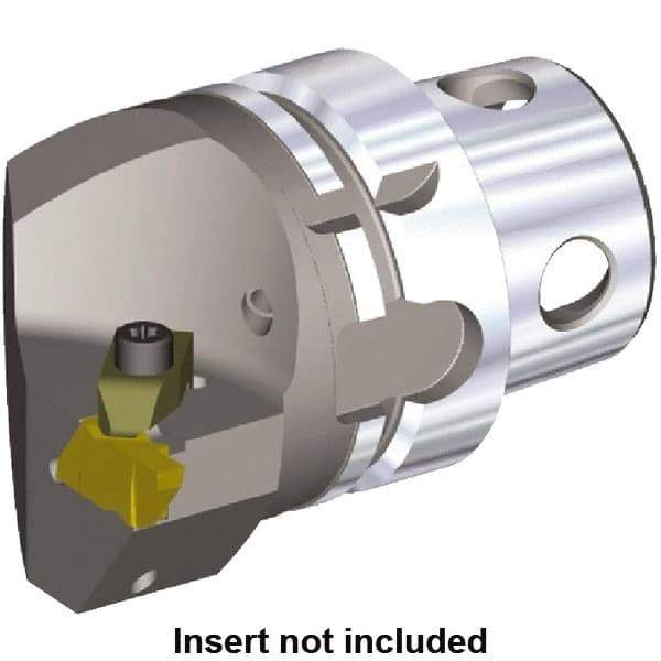 Kennametal - Insert Style NG 4L, 70mm Head Length, Right Hand Cut, Internal/External Modular Threading Cutting Unit Head - System Size KM4X63, 43mm Center to Cutting Edge, Series NE - USA Tool & Supply