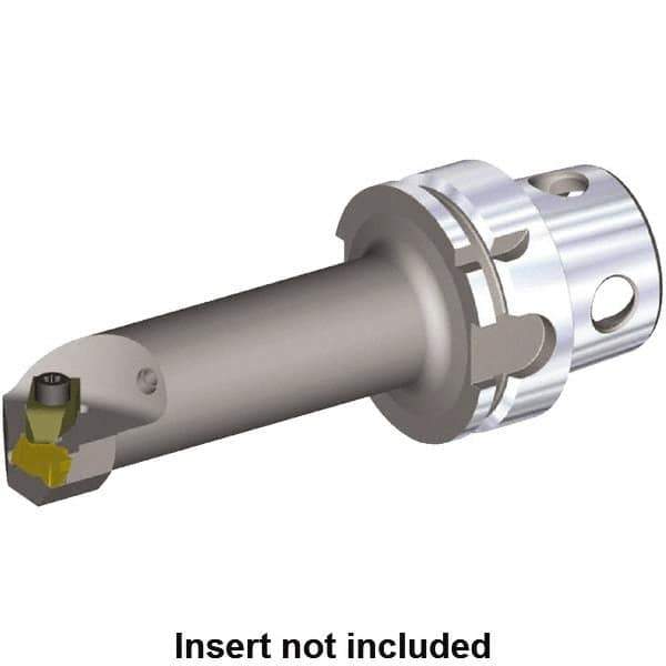 Kennametal - Insert Style NG 3L, 140mm Head Length, Right Hand Cut, Internal Modular Threading Cutting Unit Head - System Size KM4X63, 22mm Center to Cutting Edge, Series NE - USA Tool & Supply