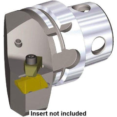 Kennametal - Insert Style NG 3R, 70mm Head Length, Right Hand Cut, External Modular Threading Cutting Unit Head - System Size KM4X63, 43mm Center to Cutting Edge, Series NS - USA Tool & Supply