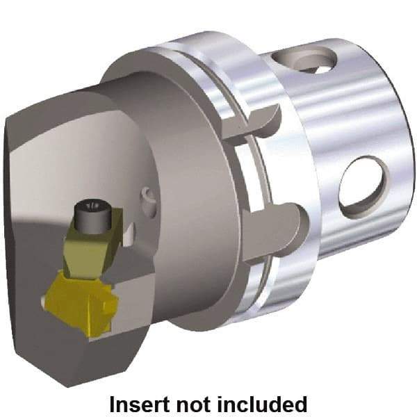 Kennametal - Insert Style NG 6L, 100mm Head Length, Right Hand Cut, Internal/External Modular Threading Cutting Unit Head - System Size KM4X100, 63mm Center to Cutting Edge, Series NE - USA Tool & Supply