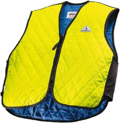 Techniche - Size 3XL, High Visibility Lime Cooling Vest - Zipper Front, Nylon, HyperKewl - USA Tool & Supply