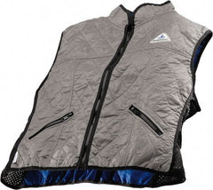 Techniche - Size 2XL, Silver Cooling Vest - Zipper Front, Nylon, HyperKewl - USA Tool & Supply