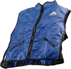 Techniche - Size 2XL, Blue Cooling Vest - Zipper Front, Nylon, HyperKewl - USA Tool & Supply