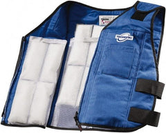 Techniche - Size 2XL, Blue Cooling Vest - Zipper Front, Nomex - USA Tool & Supply