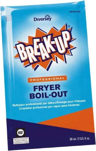 Break-Up - 2 oz Packet Cleaner/Degreaser - Liquid, Disinfectant, Unscented - USA Tool & Supply