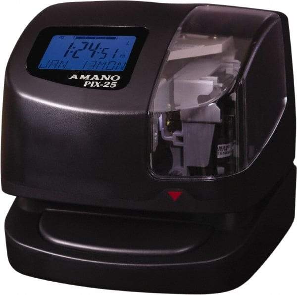 Amano - Time Clocks & Time Recorders Punch Style: Manual/Automatic Power Source: 115V 60 Hz AC - USA Tool & Supply