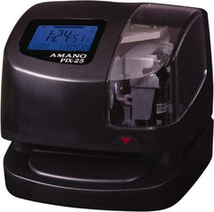 Amano - Time Clocks & Time Recorders Punch Style: Manual/Automatic Power Source: 115V 60 Hz AC - USA Tool & Supply