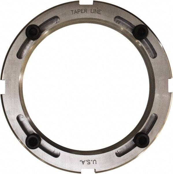 Taper Line - 3.137-12 Thread, 3-27/32" Bore Diam, 4-5/32" OD, Shaft Locking Device - 29/32" OAW - USA Tool & Supply