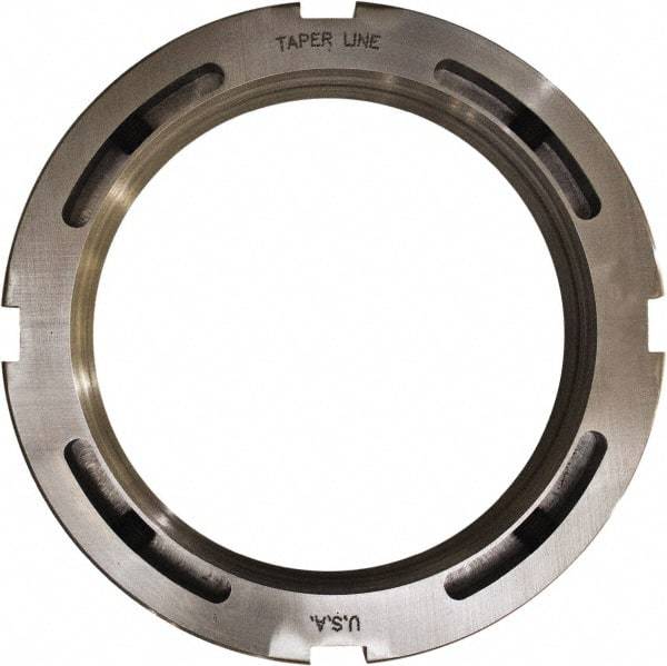 Taper Line - 3.137-12 Thread, 3-27/32" Bore Diam, 4-5/32" OD, Shaft Locking Device - 19/32" OAW - USA Tool & Supply