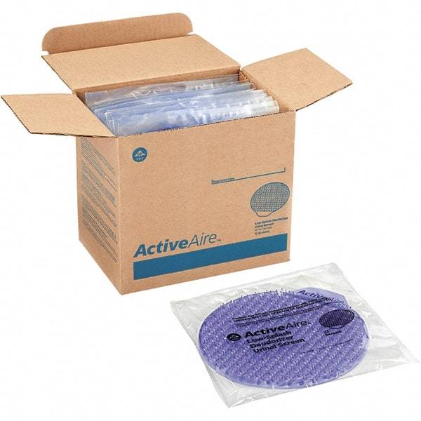 Georgia Pacific - Plastic Urinal Screen - Purple, Lavender Scented - USA Tool & Supply