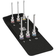 Wera - Hex & Torx Bit Socket Sets Type: Hex Bit Socket Set Drive Size: 1/2 - USA Tool & Supply