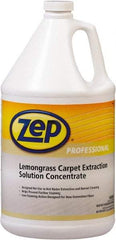 ZEP Commercial - 1 Gal Bottle Carpet Cleaner - Lemongrass Scent, Use on Carpet & Upholstery - USA Tool & Supply
