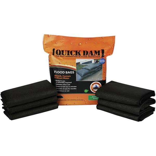 Quick Dam - Gully Guards, Silt Fences & Sandbags Type: Flood Barrier Application: Stormwater - USA Tool & Supply