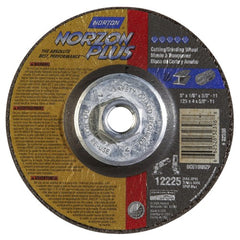 5″ × 1/8″ × 5/8″ NorZon Plus Non-Woven Depressed Center Wheel Type 27 - USA Tool & Supply
