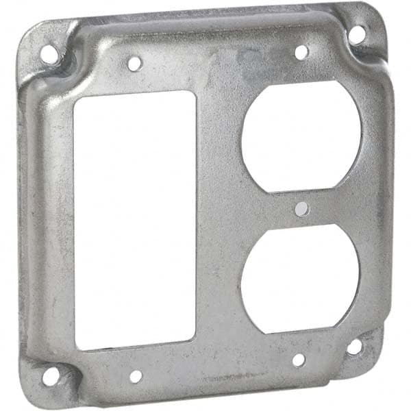 Hubbell-Raco - Steel Electrical Box Cover - USA Tool & Supply