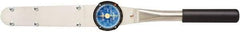 Sturtevant Richmont - 1/2" Drive Dial Torque Wrench - 40 N/m to 200 N/m Torque, 20.8" OAL, 2.5 N/m Graduation - USA Tool & Supply