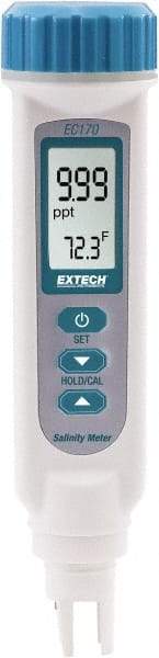 Extech - Salinity Meter - 32 to 122°F, Salinity Probe - USA Tool & Supply