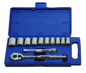 12 Piece - 1/2" Drive - 12 Point - Combination Kit - USA Tool & Supply