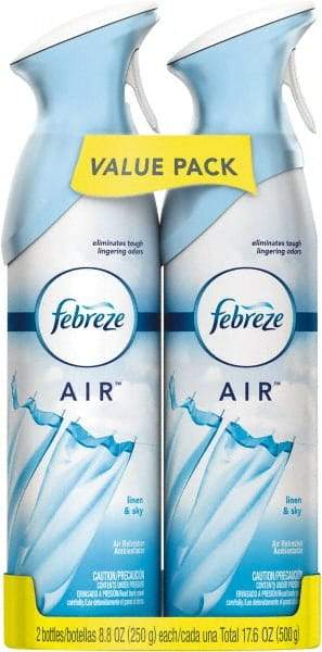 Febreze - 8.8 oz Aerosol Can Air Freshener - Liquid, Linen & Sky Scent - USA Tool & Supply