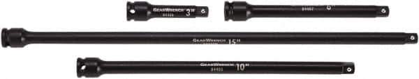 GearWrench - 3/8" Drive Socket Extension Set - 4 Pieces, Includes 6, 10, 3, 15" Lengths - USA Tool & Supply