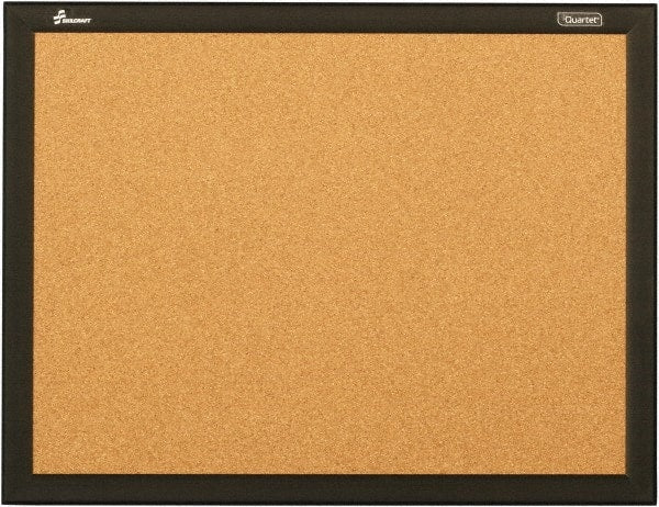 Ability One - Cork Bulletin Boards; Style: Open Cork Bulletin Board ; Color: Natural Tan ; Material: Aluminum Frame ; Width (Inch): 36 ; Height (Inch): 24 - Exact Industrial Supply