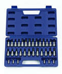 32 Piece - 1/4 & 3/8" Drive - Bit Socket Set - USA Tool & Supply