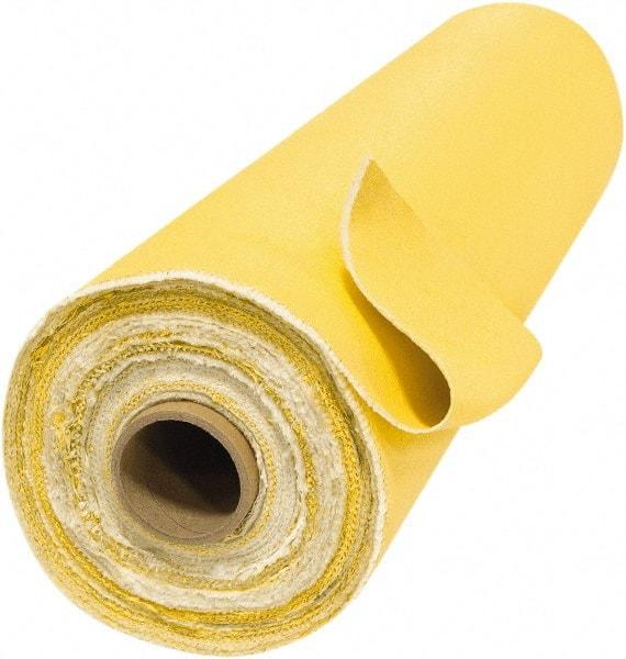 Steiner - 6' Wide x 0.05" Thick Acrylic Coated Fiberglass Welding Blanket - Gold, Grommet - USA Tool & Supply