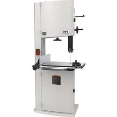 Jet - 20" Throat Capacity, Step Pulley Vertical Bandsaw - 2,530/4,850 SFPM, 5 hp, Single Phase - USA Tool & Supply