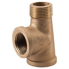Merit Brass - Brass & Chrome Pipe Fittings Type: Street Tee Fitting Size: 1/2 - USA Tool & Supply