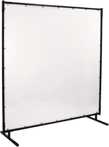 Steiner - 6' Wide x 6' High, 16mm Thickness, Vinyl Portable Welding Screen - Clear - USA Tool & Supply