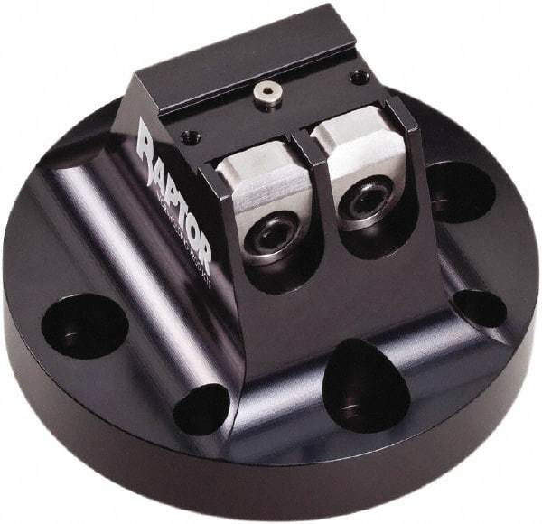 Raptor Workholding - 3/4" Jaw Width, 3" High x 4.97" Wide Dovetail Vise - For Use with 4 & 5 Axis Workholding Systems - USA Tool & Supply