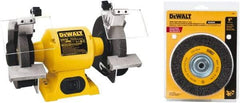 DeWALT - 6 Inch Wheel Diameter, 5/8 Inch Wide Wheel, 1/2 Inch Arbor Hole Diameter, Bench Grinder - USA Tool & Supply