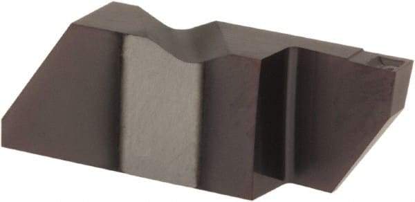Tool-Flo - 3047FLG CB Grade AC50, 0.047" Cutting Width Carbide Grooving Insert - 0.075" Max Depth of Cut, Right Hand, 0.005 to 0.01" Corner Radius, AlTiN Finish - USA Tool & Supply