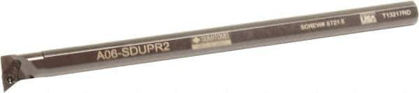 Sumitomo - 0.85" Min Bore Diam, 10" OAL, 5/8" Shank Diam, A-SDUP Indexable Boring Bar - DPMT 21.51 Insert, Screw Holding Method - USA Tool & Supply